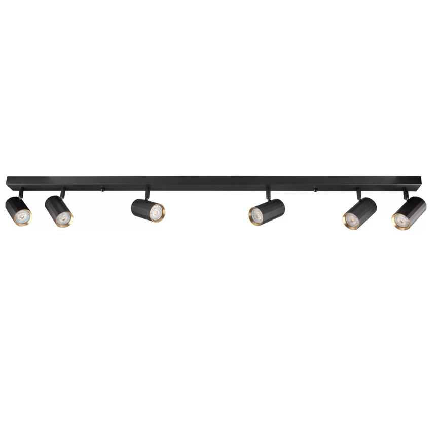 Точковий світильник NICEA 6xGU10/10W/230V чорний