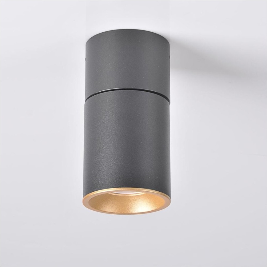 Точковий світильник NIXA 1xGU10/10W/230V чорний/золотий