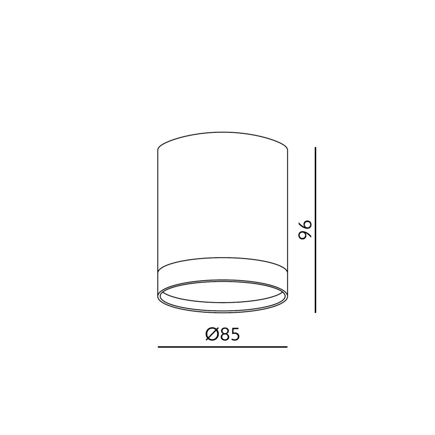 Точковий світильник OH12 1xGX53/35W/230V 9,6 см чорний