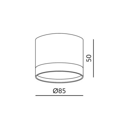 Точковий світильник OH12S 1xGX53/35W/230V 5 cm чорний