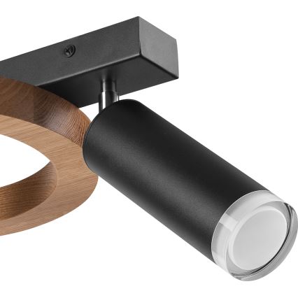 Точковий світильник OTIS 1xG9/5W/230V + 1xE27/15W/230V дуб