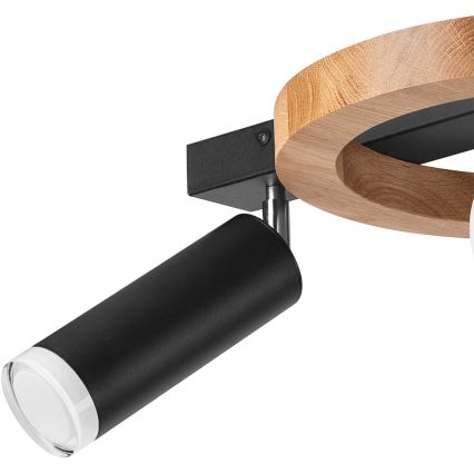 Точковий світильник OTIS 1xG9/5W/230V + 2xE27/15W/230V дуб