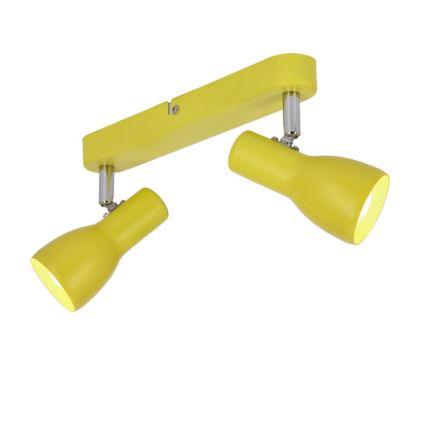 Точковий світильник PICARDO 2xE14/40W/230V жовтий