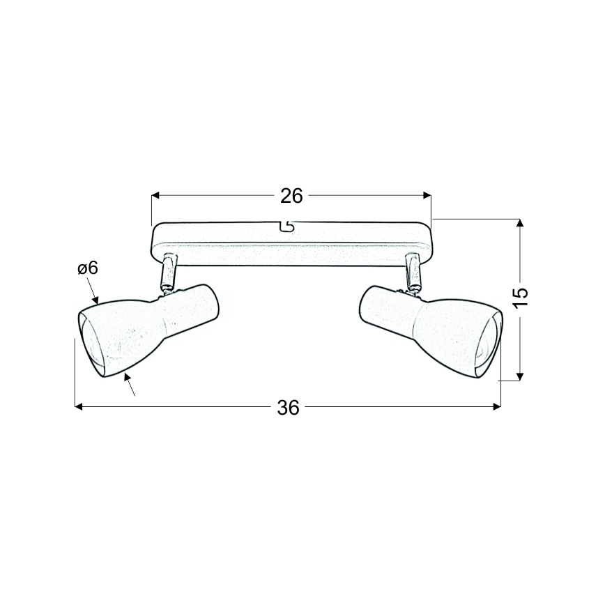 Точковий світильник PICARDO 2xE14/40W/230V жовтий