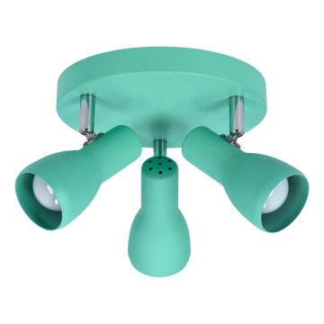 Точковий світильник PICARDO 3xE14/40W/230V бірюзовий