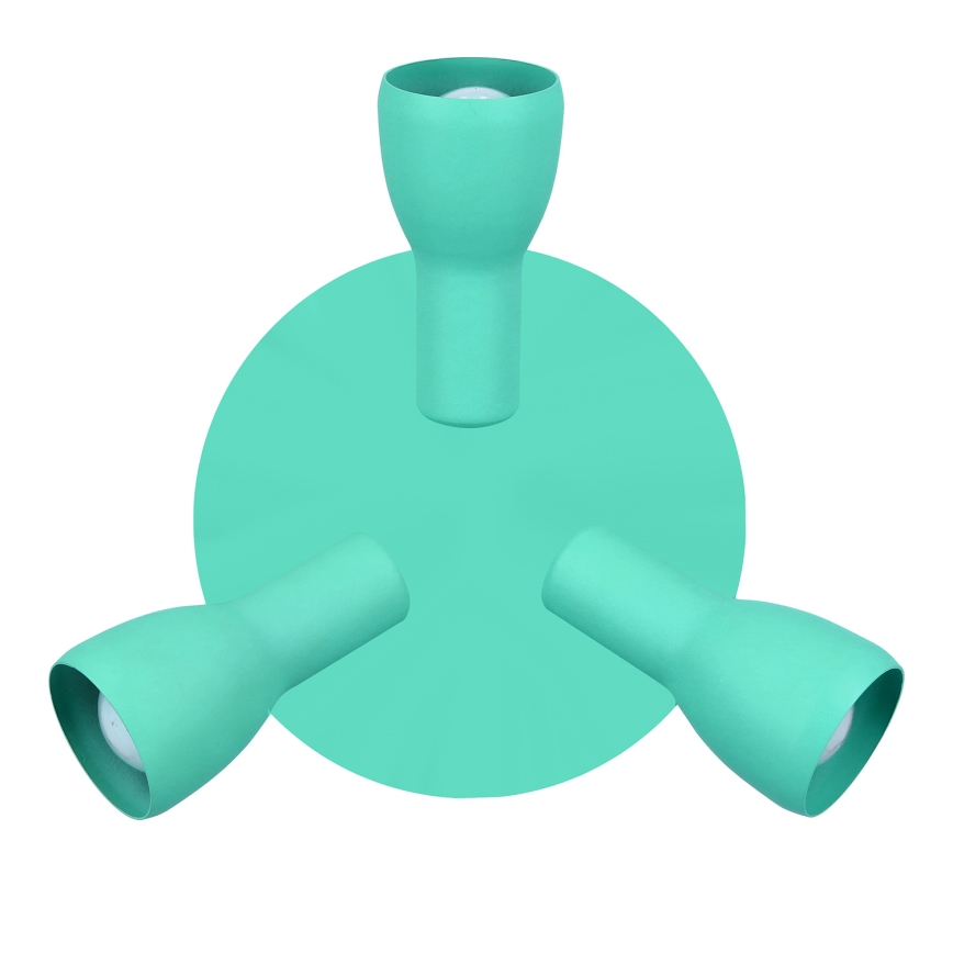 Точковий світильник PICARDO 3xE14/40W/230V бірюзовий