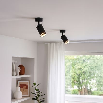 Точковий світильник PIPE 1xGU10/10W/230V чорний