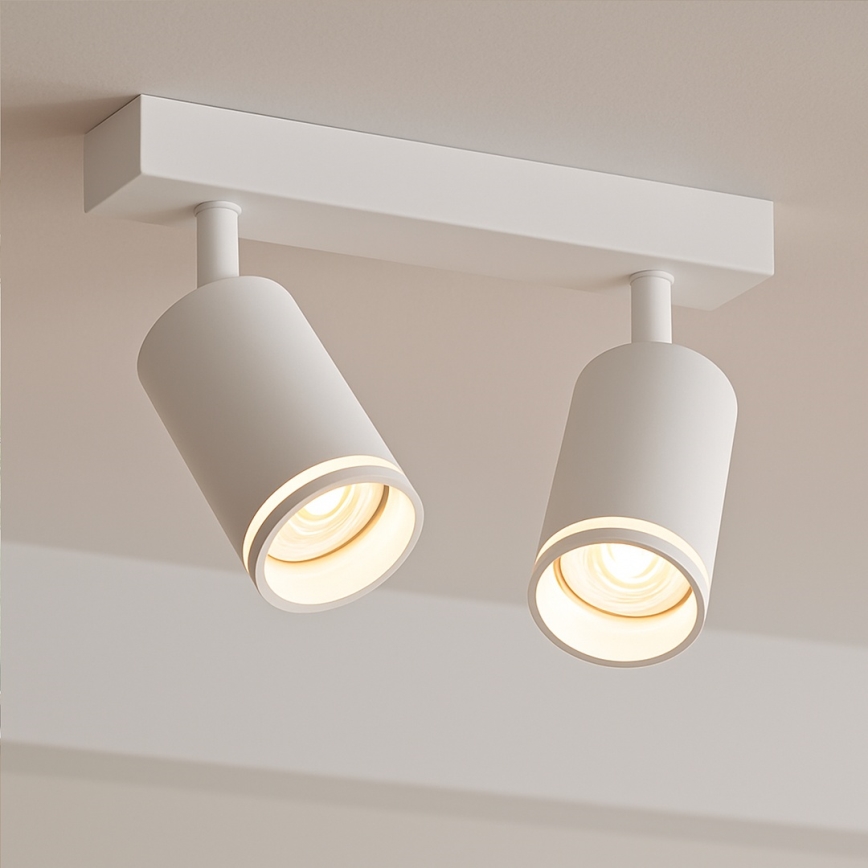 Точковий світильник PIPE 2xGU10/10W/230V білий