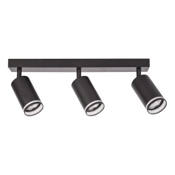 Точковий світильник PIPE 3xGU10/10W/230V чорний