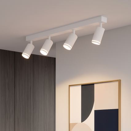 Точковий світильник PIPE 4xGU10/10W/230V білий