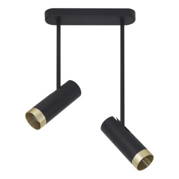 Точковий світильник PORTO 2xGU10/10W/230V чорний