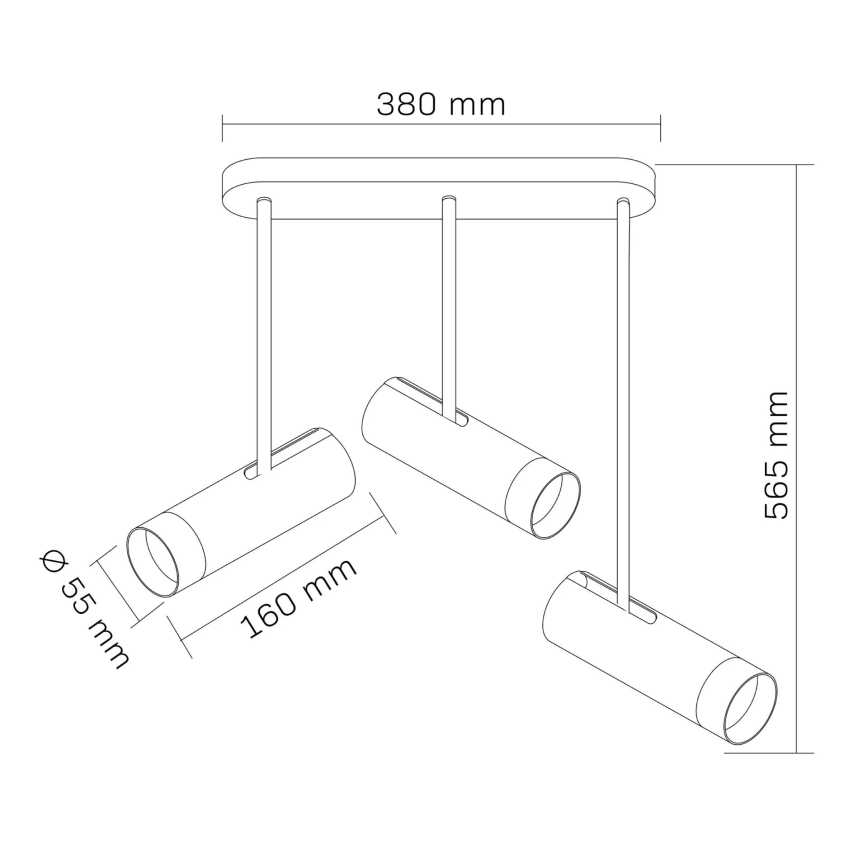 Точковий світильник PORTO 3xGU10/10W/230V білий
