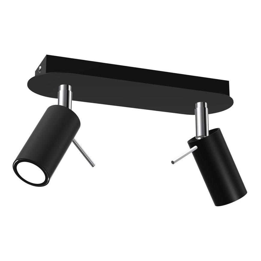 Точковий світильник PRESTON 2xGU10/40W/230V чорний