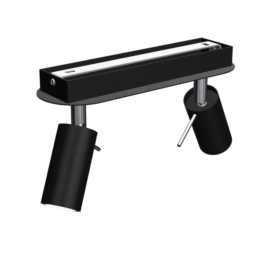 Точковий світильник PRESTON 2xGU10/40W/230V чорний