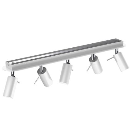 Точковий світильник PRESTON 5xGU10/40W/230V білий/хром