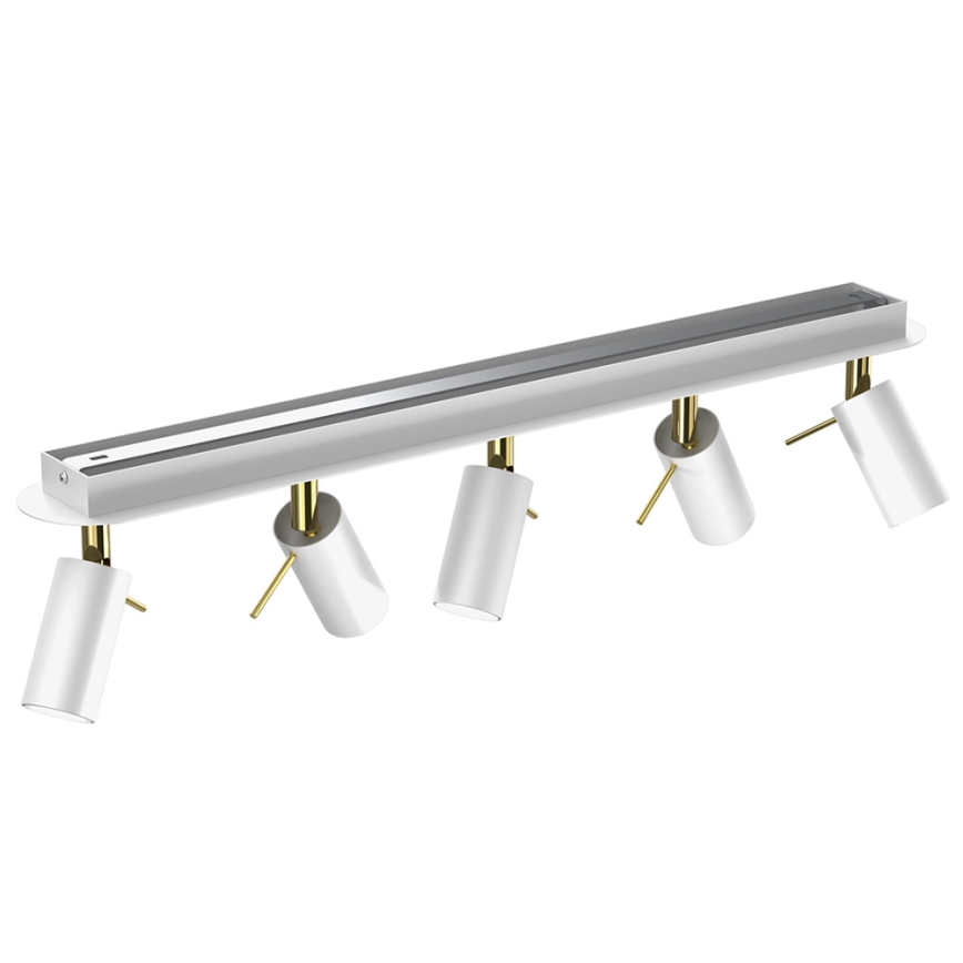 Точковий світильник PRESTON 5xGU10/40W/230V білий/золотий