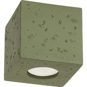 Точковий світильник QUAD 1xGU10/10W/230V бетон/зелений