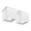 Точковий світильник QUAD 2 2xGU10/40W/230V білий