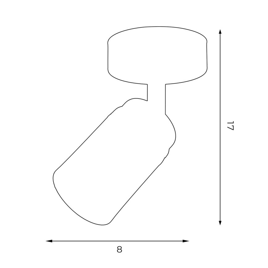 Точковий світильник RENO 1xGU10/8W/230V білий/глянцевий хром