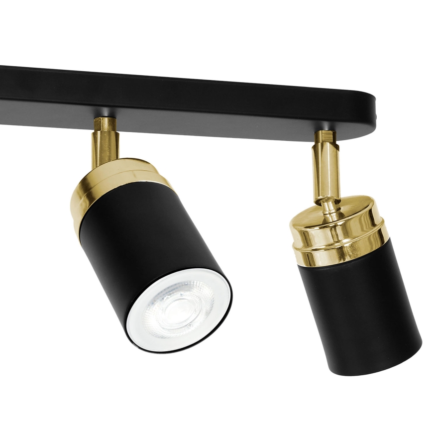 Точковий світильник RENO 3xGU10/8W/230V чорний/золотий