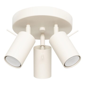Точковий світильник RING 3xGU10/10W/230V кремовий