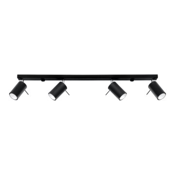 Точковий світильник RING 4L 4xGU10/10W/230V чорний