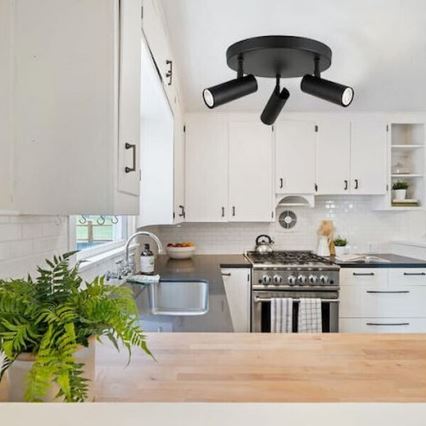 Точковий світильник ROSETTE 3xGU10/7W/230V чорний