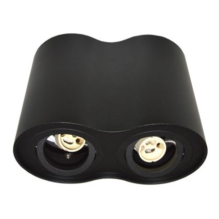 Точковий світильник SIROCO 2xGU10/30W/230V чорна