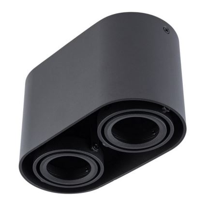 Точковий світильник SIROK 2xGU10/30W/230V чорна