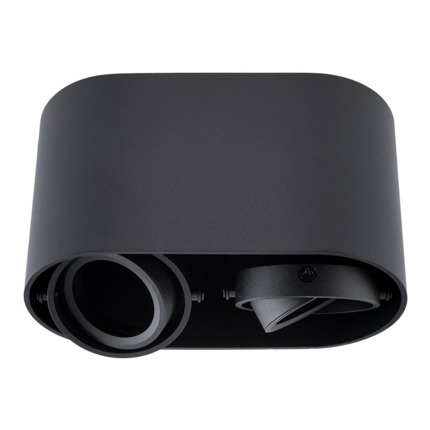 Точковий світильник SIROK 2xGU10/30W/230V чорна