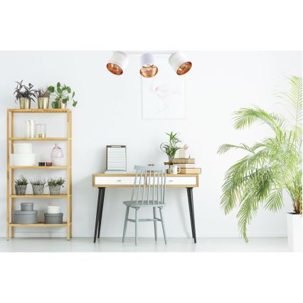 Точковий світильник SOFIA 3xE27/60W/230V біла