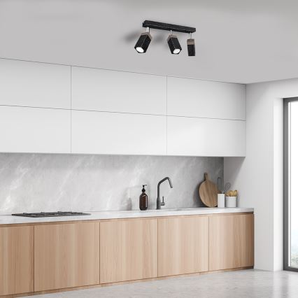 Точковий світильник SOLO 3xGU10/MR11/40W/230V чорний