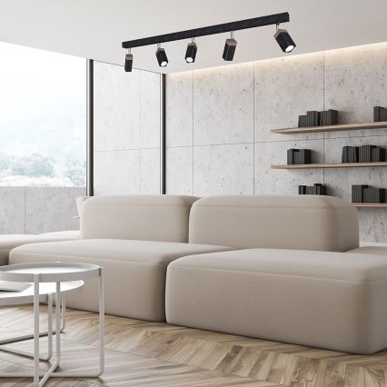 Точковий світильник SOLO 5xGU10/MR11/40W/230V чорна