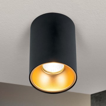 Точковий світильник STARLIGHT 1xGU10/50W/230V чорний/золотий