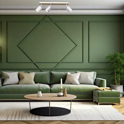 Точковий світильник TERRA 3xGU10/8W/230V білий/дуб