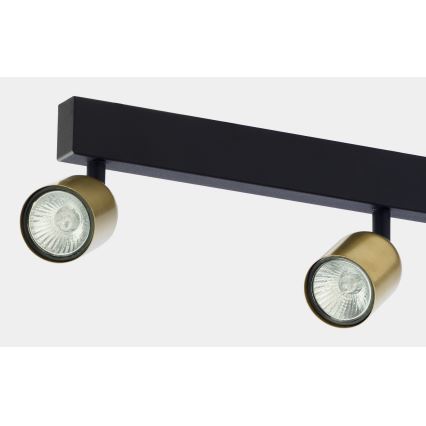 Точковий світильник TOP 4xGU10/10W/230V золотий/чорний