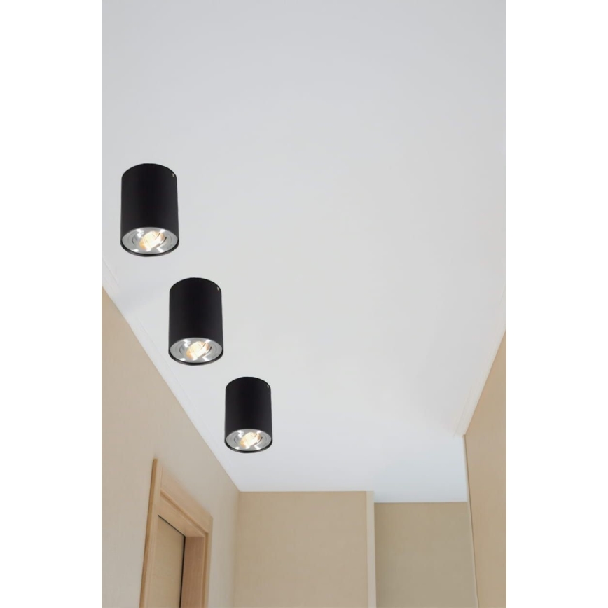 Точковий світильник TUBA 1xGU10/50W/230V чорний