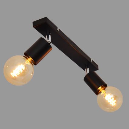 Точковий світильник TUNE 2xE27/20W/230V чорний