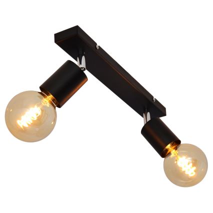 Точковий світильник TUNE 2xE27/20W/230V чорний