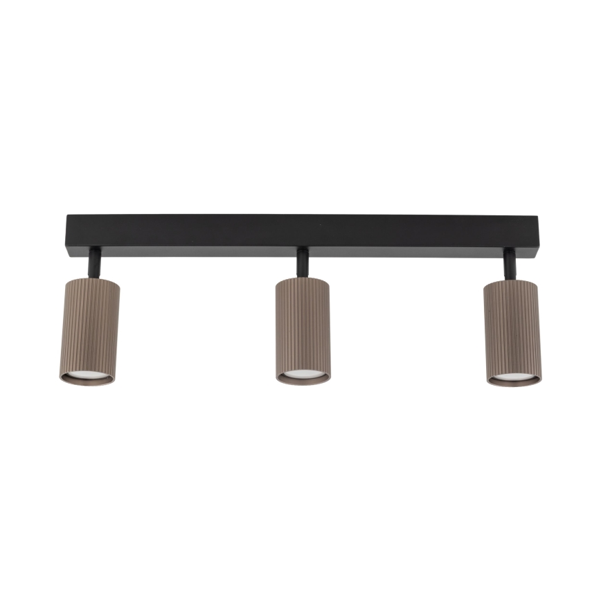 Точковий світильник TUNE 3xGU10/10W/230V чорний/коричневий