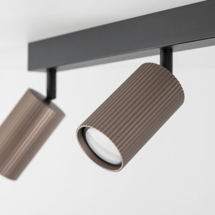 Точковий світильник TUNE 3xGU10/10W/230V чорний/коричневий