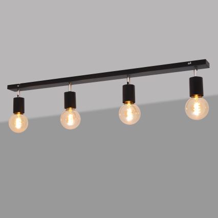 Точковий світильник TUNE 4xE27/20W/230V чорний