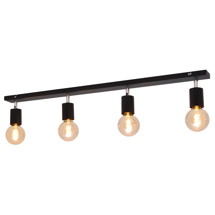 Точковий світильник TUNE 4xE27/20W/230V чорний