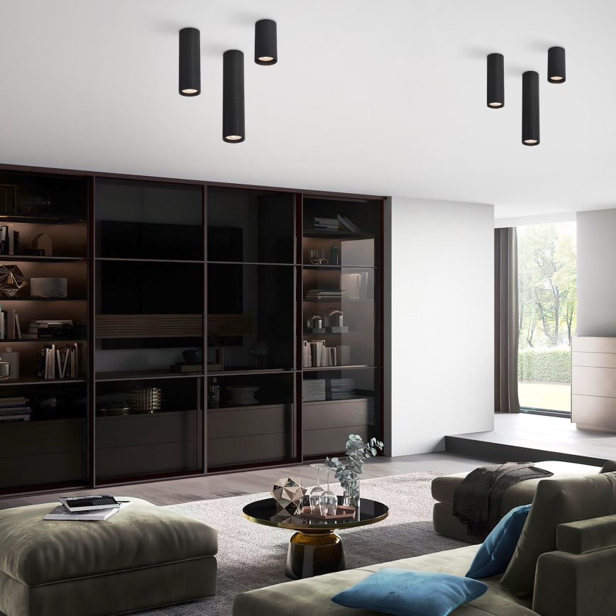 Точковий світильник TUNE L 1xGU10/10W/230V 24 см чорний