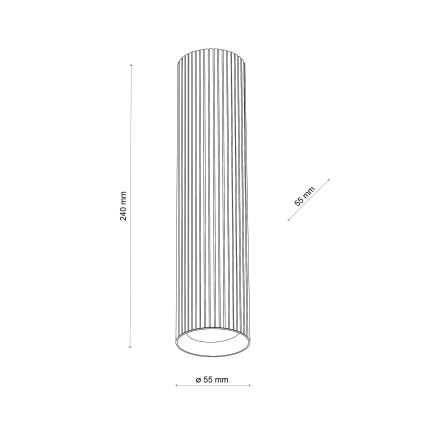 Точковий світильник TUNE L 1xGU10/10W/230V 24 см чорний