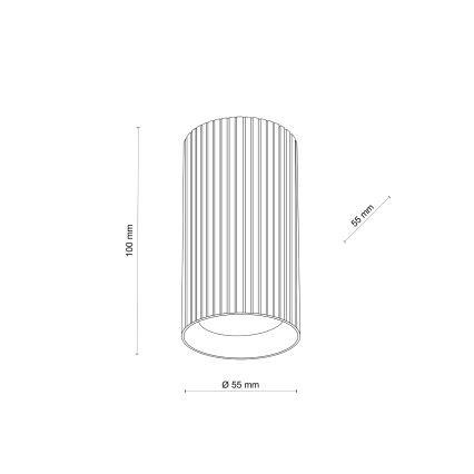 Точковий світильник TUNE S 1xGU10/10 Вт/230 В 10 см білий