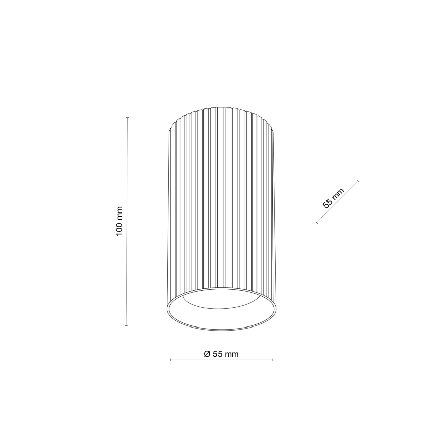 Точковий світильник TUNE S 1xGU10/10 Вт/230 В 10 см коричневий