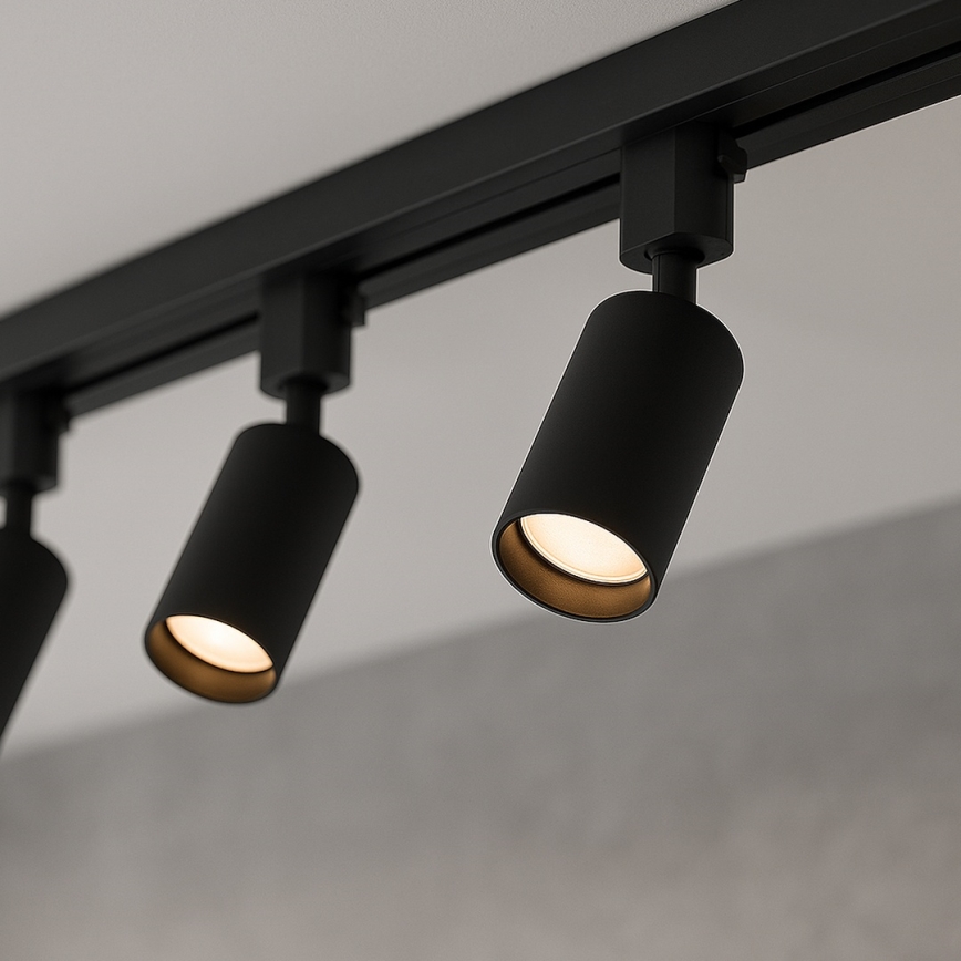 Точковий світильник у шинній системі TIGER 3xGU10/10W/230V чорний