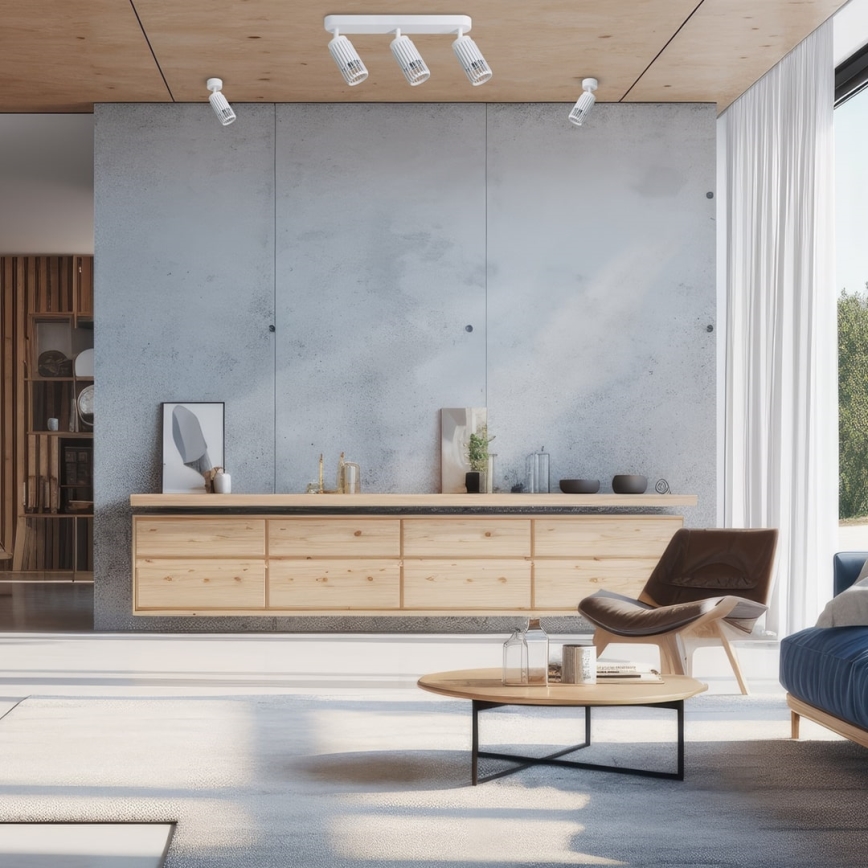 Точковий світильник VERTICAL 3xGU10/8W/230V білий