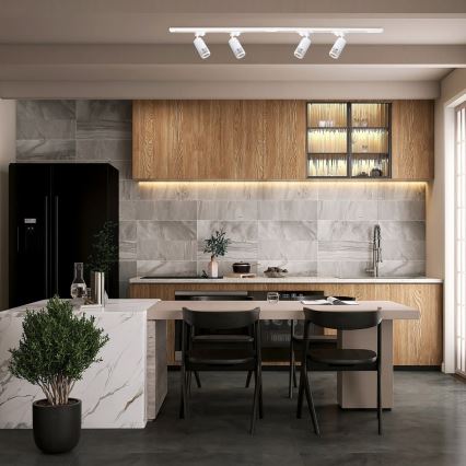 Точковий світильник VERTICAL для трекової системи 1xGU10/8W/230V білий